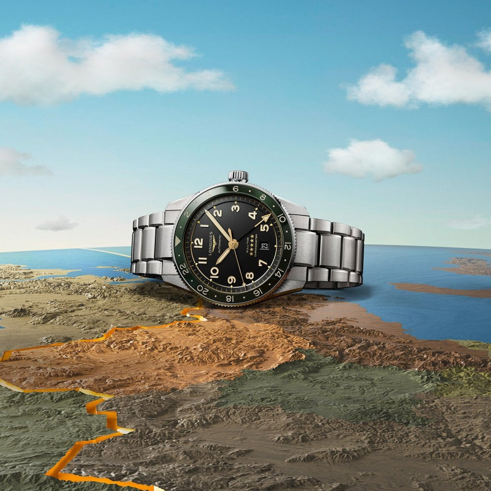 Longines SPIRIT ZULU TIME 42mm GMT Watch | Anthracite Dial
