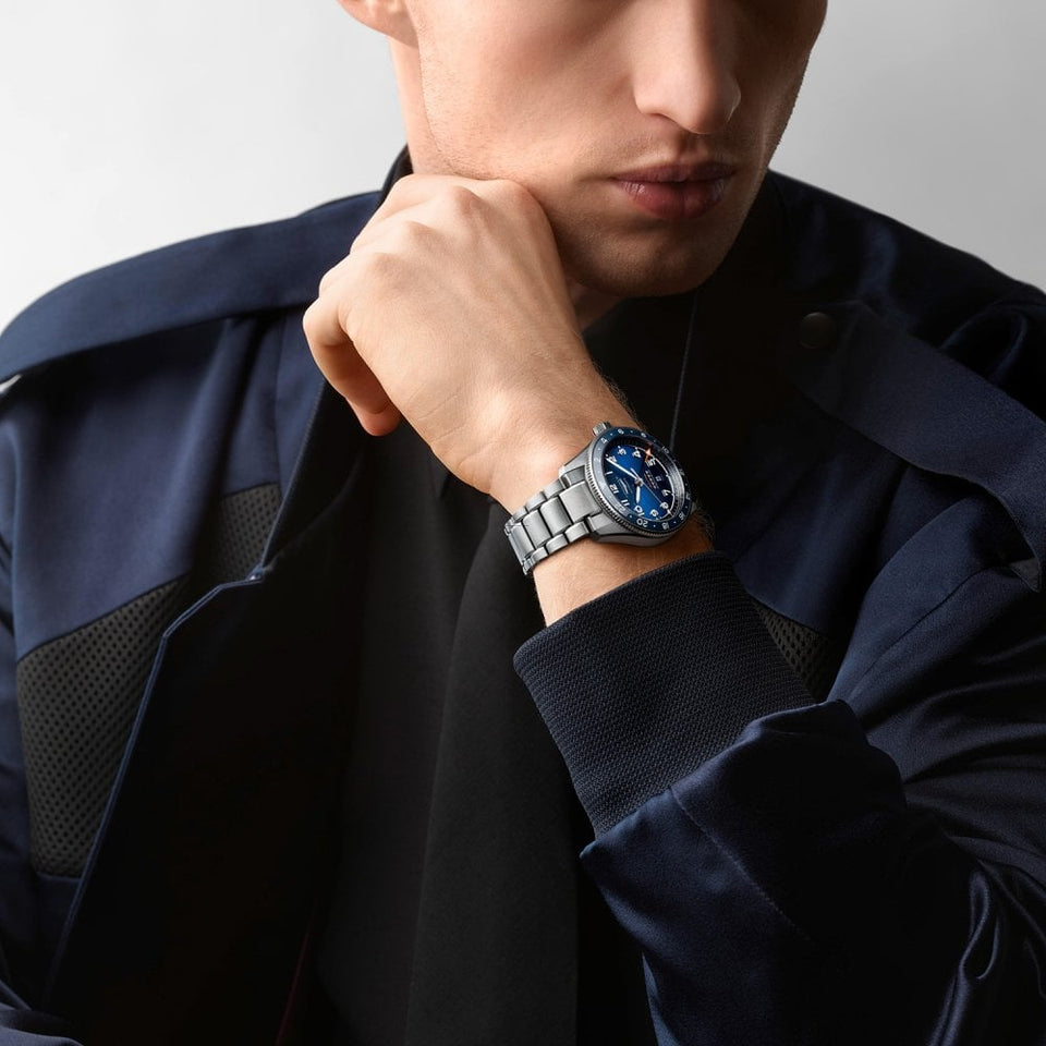 Longines SPIRIT ZULU TIME 42mm GMT Watch | Blue Dial
