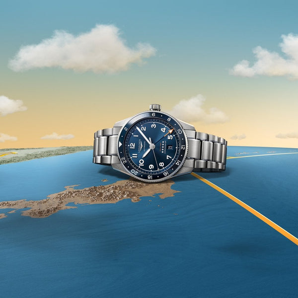 Longines SPIRIT ZULU TIME 42mm GMT Watch | Blue Dial