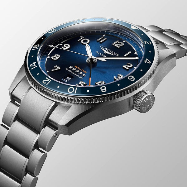 Longines SPIRIT ZULU TIME 42mm GMT Watch | Blue Dial