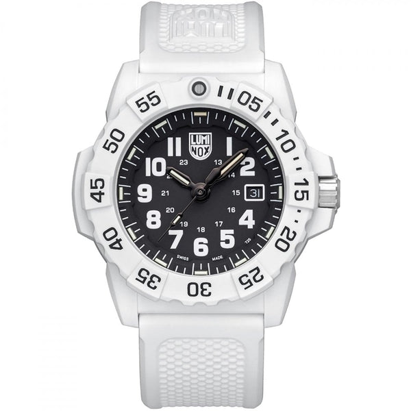 Luminox Artic Edition Navy SEAL 45mm White Rubber Strap Watch