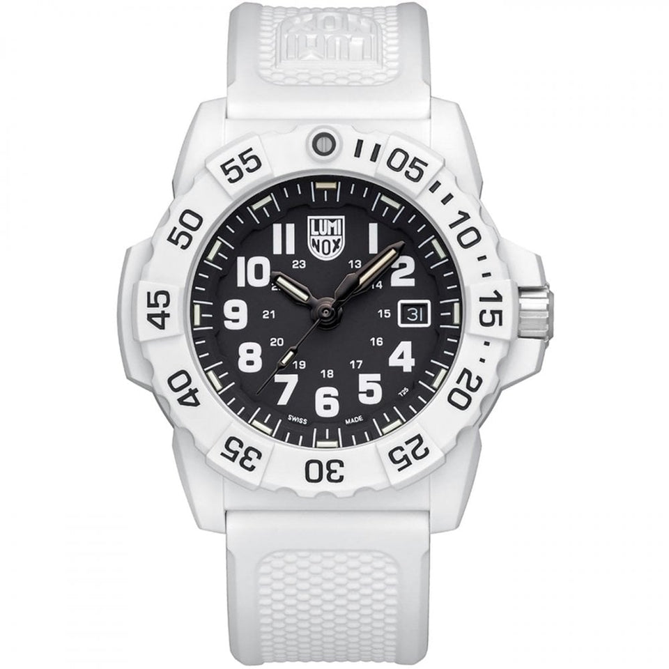 Luminox Artic Edition Navy SEAL 45mm White Rubber Strap Watch