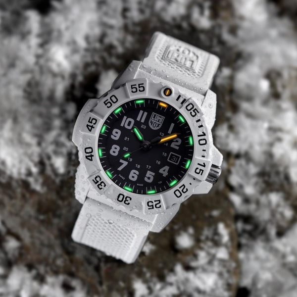 Luminox Artic Edition Navy SEAL 45mm White Rubber Strap Watch
