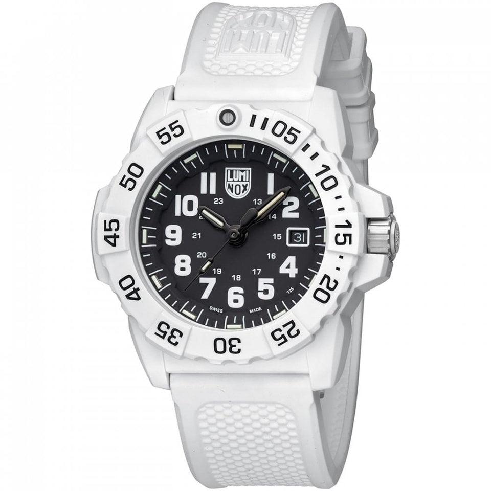 Luminox Artic Edition Navy SEAL 45mm White Rubber Strap Watch