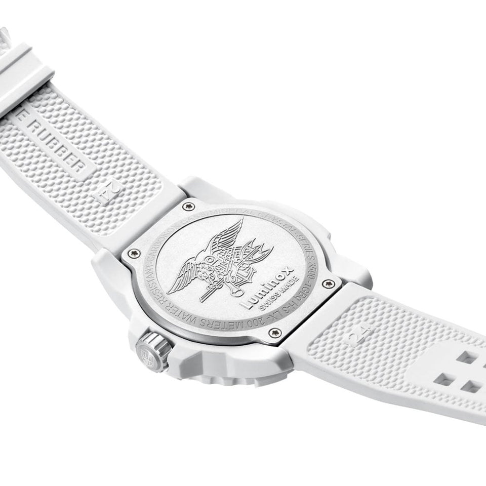 Luminox Artic Edition Navy SEAL 45mm White Rubber Strap Watch