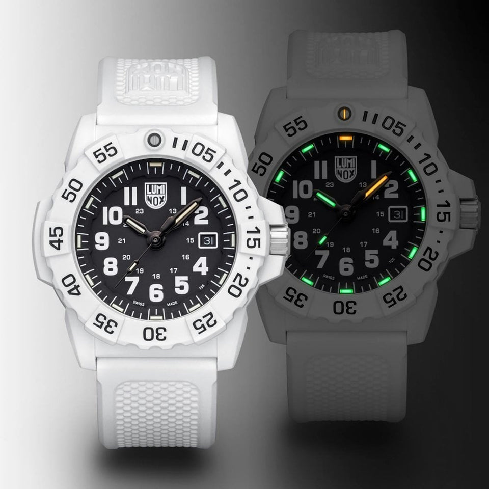 Luminox Artic Edition Navy SEAL 45mm White Rubber Strap Watch