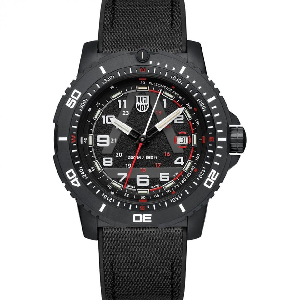 Luminox ICE-SAR 1080 Series Black Dial Textile Finish Strap Watch