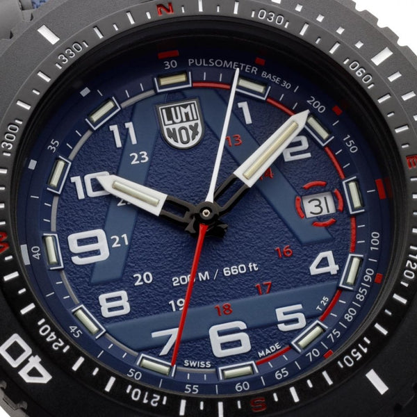 Luminox ICE-SAR 1080 Series Blue Dial Textile Finish Strap Watch
