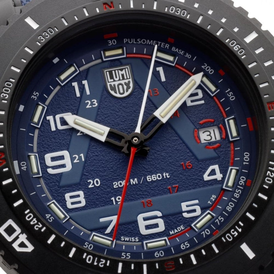 Luminox ICE-SAR 1080 Series Blue Dial Textile Finish Strap Watch