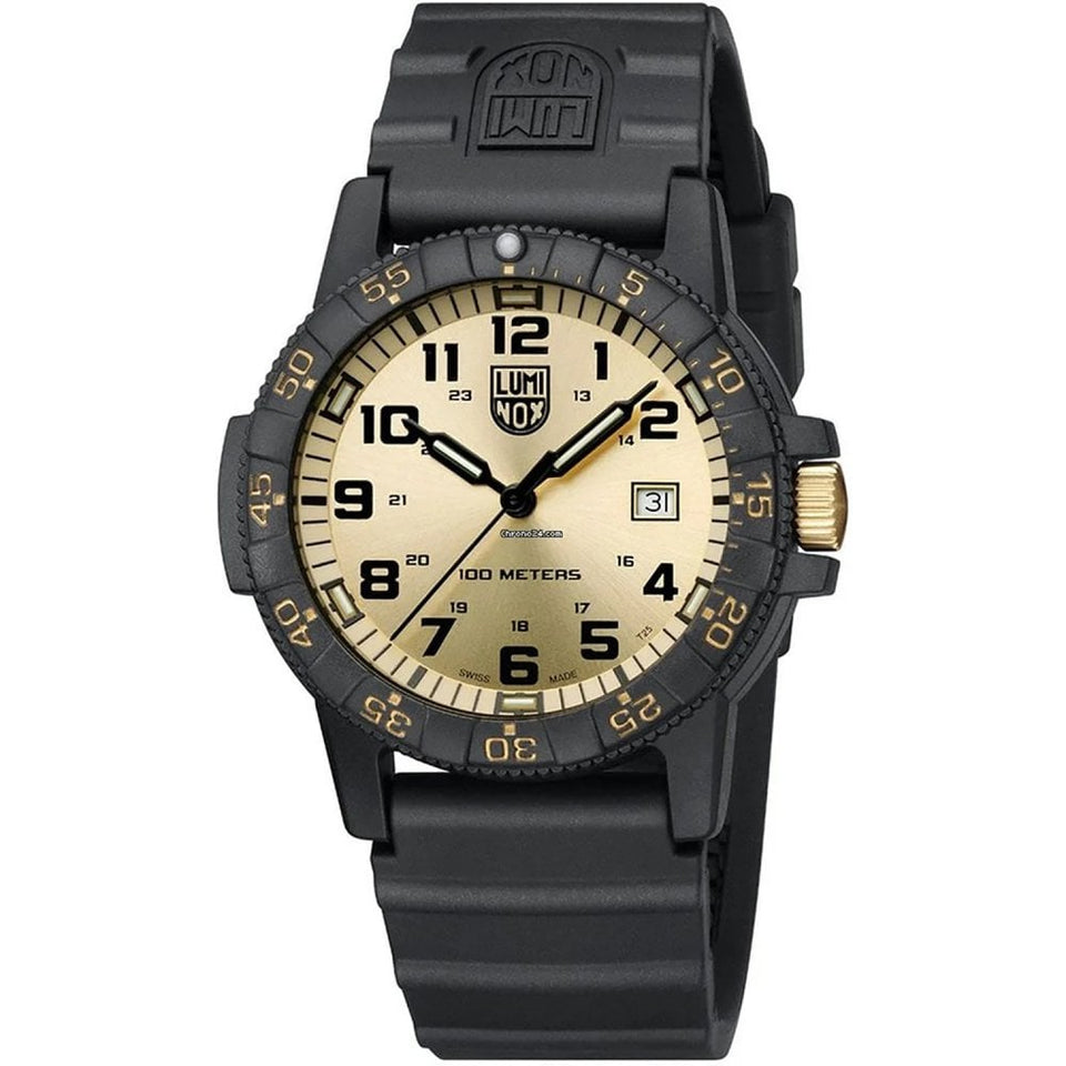 Luminox Leatherback 44mm Gold Sea Turtle Giant Watch