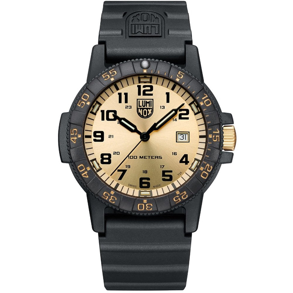 Luminox Leatherback 44mm Gold Sea Turtle Giant Watch