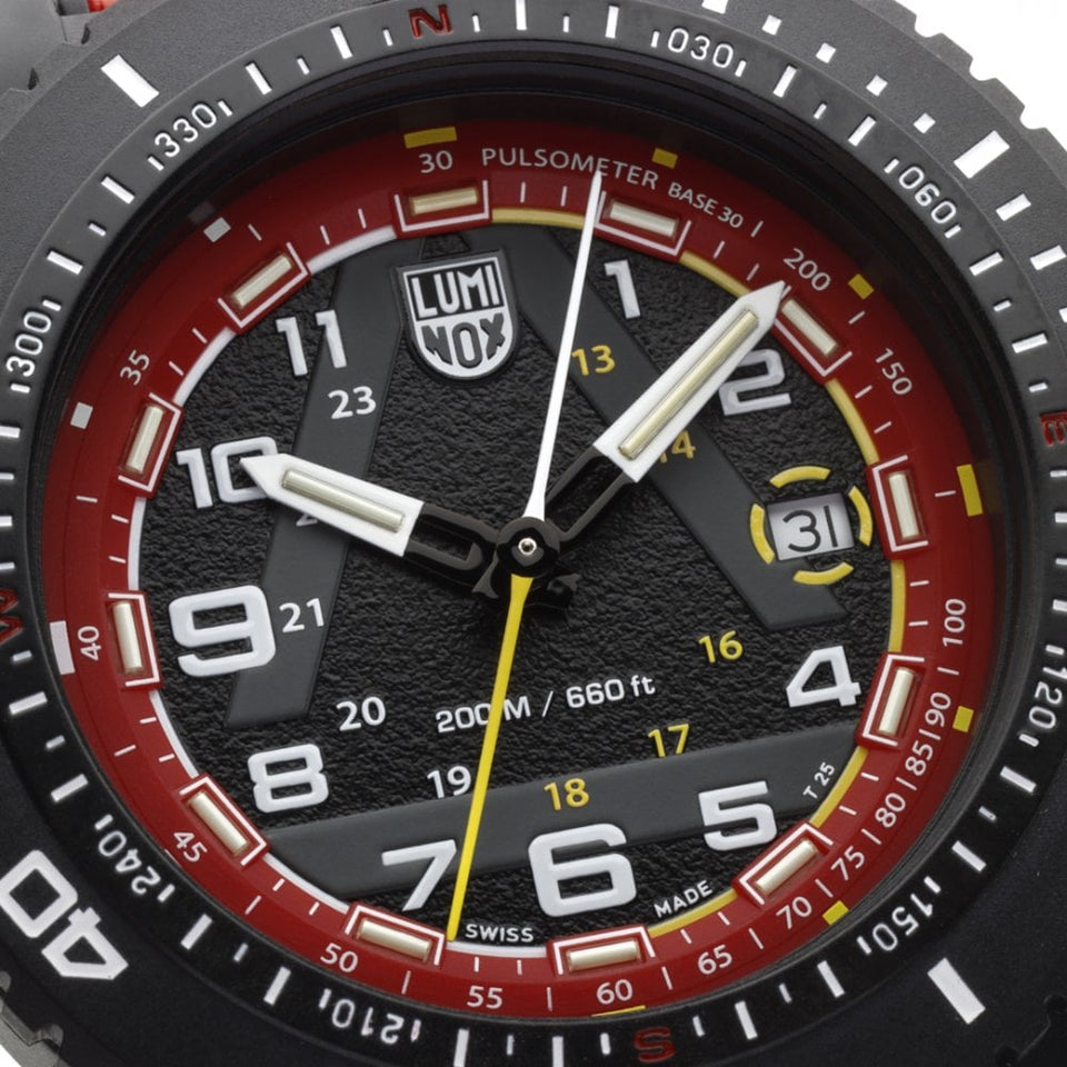 Luminox Limited Edition ICE-SAR 1080 Series Red Dial Textile Finish Strap Watch (XXX/874)