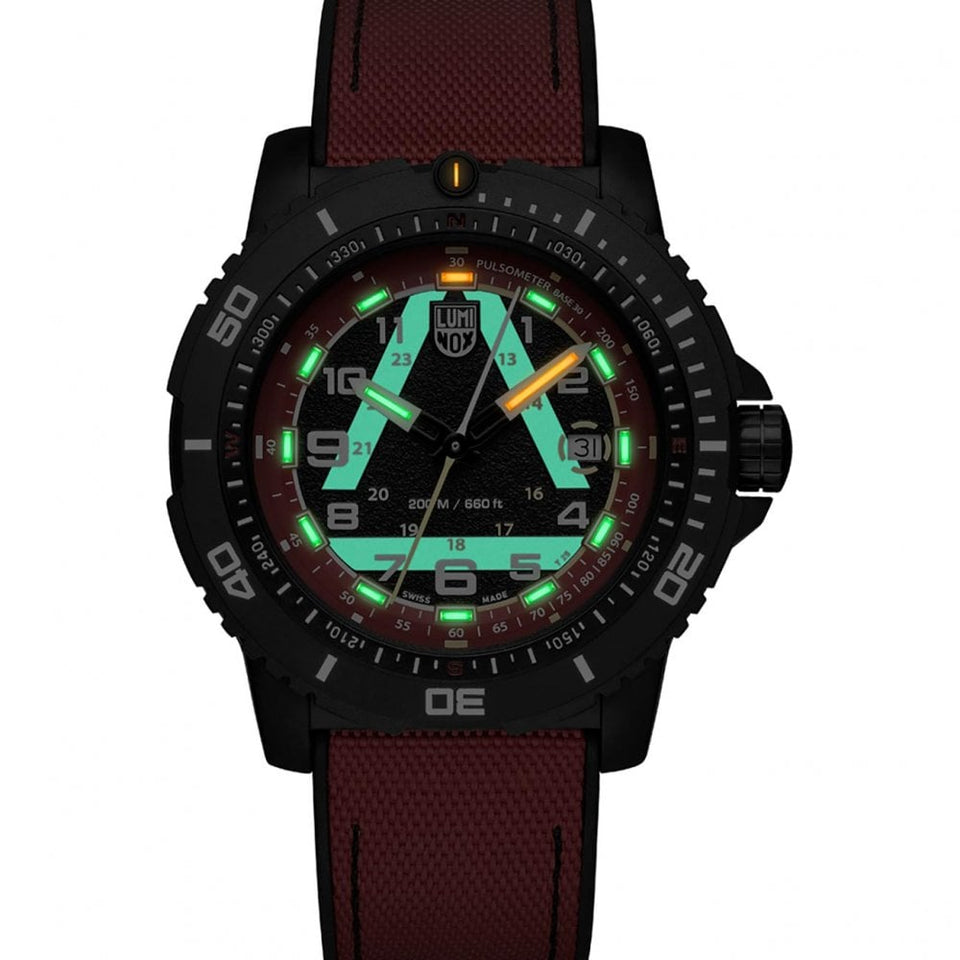 Luminox Limited Edition ICE-SAR 1080 Series Red Dial Textile Finish Strap Watch (XXX/874)