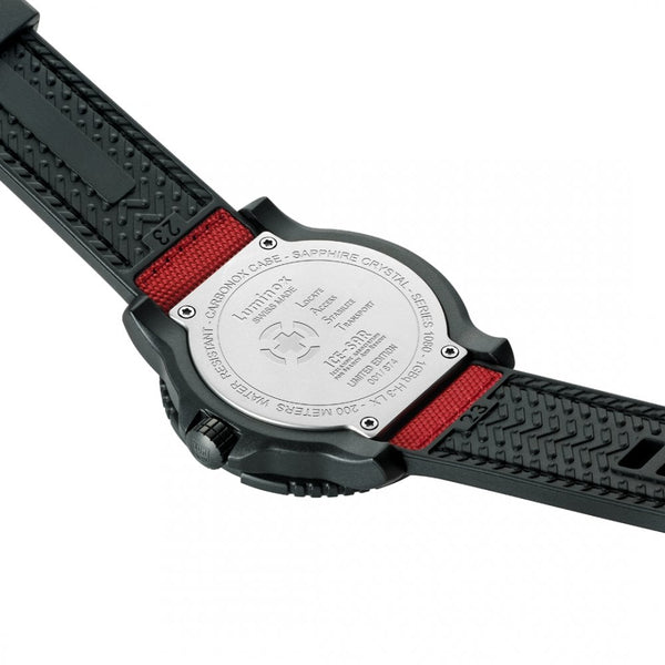 Luminox Limited Edition ICE-SAR 1080 Series Red Dial Textile Finish Strap Watch (XXX/874)