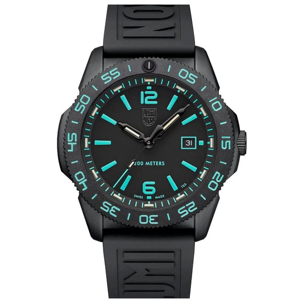 Luminox Limited Edition Pacific Diver Teal Rubber Strap Watch