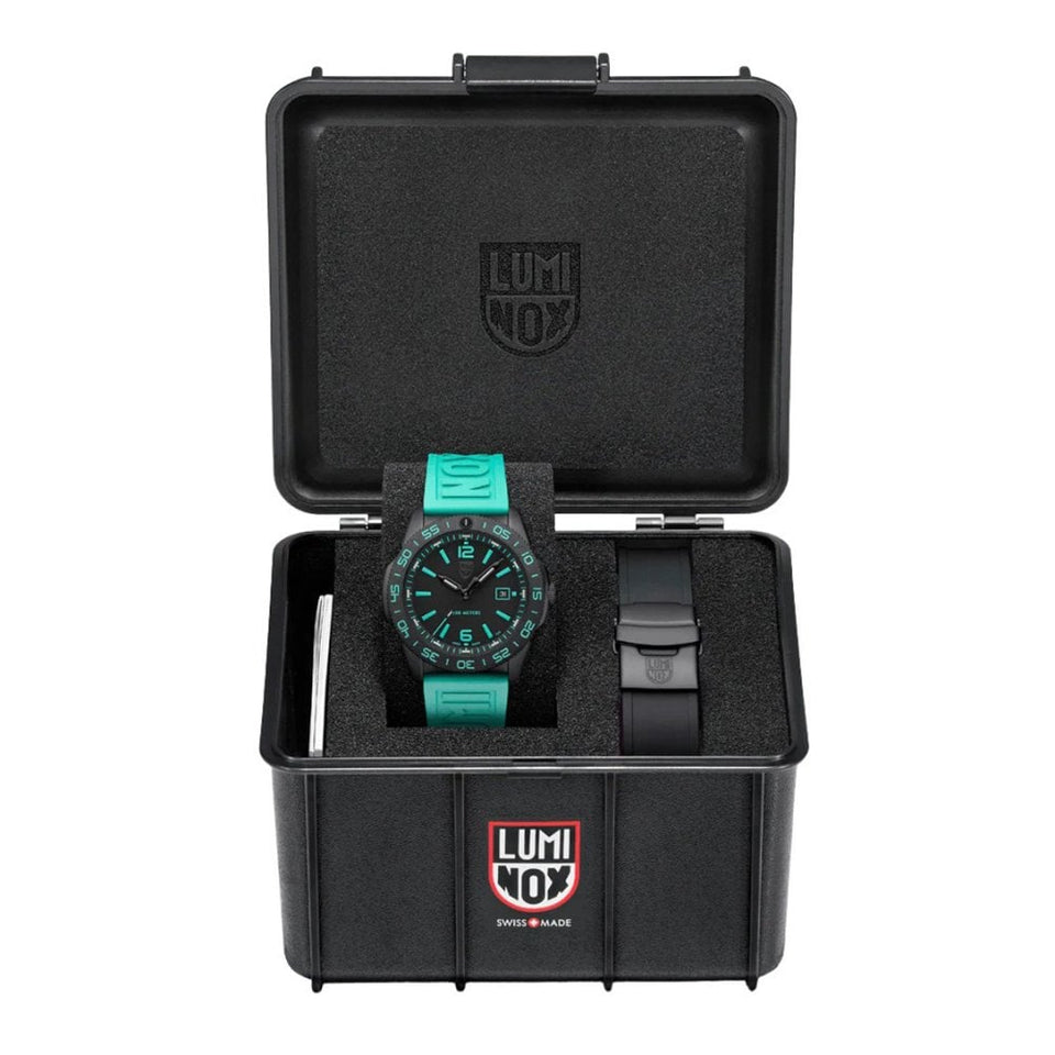Luminox Limited Edition Pacific Diver Teal Rubber Strap Watch