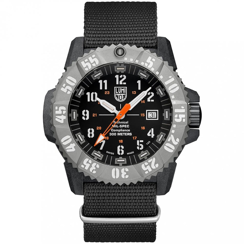 Luminox Men's MIL-SPEC 3350 Series White Rubber Strap Watch