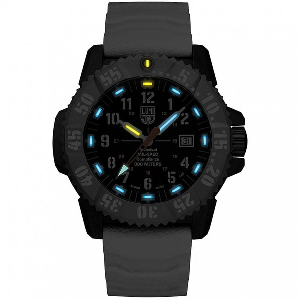 Luminox Men's MIL-SPEC 3350 Series White Rubber Strap Watch