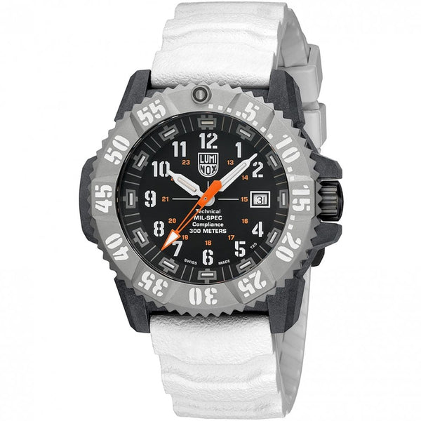 Luminox Men's MIL-SPEC 3350 Series White Rubber Strap Watch