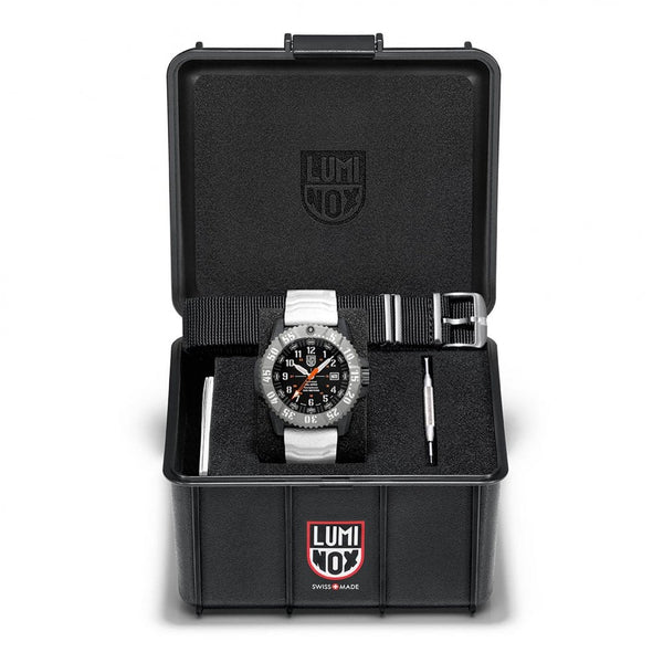 Luminox Men's MIL-SPEC 3350 Series White Rubber Strap Watch