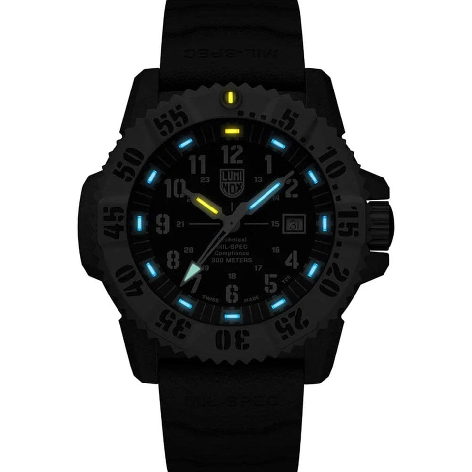 Luminox Men's MIL-SPEC 46mm Black Rubber Military Watch