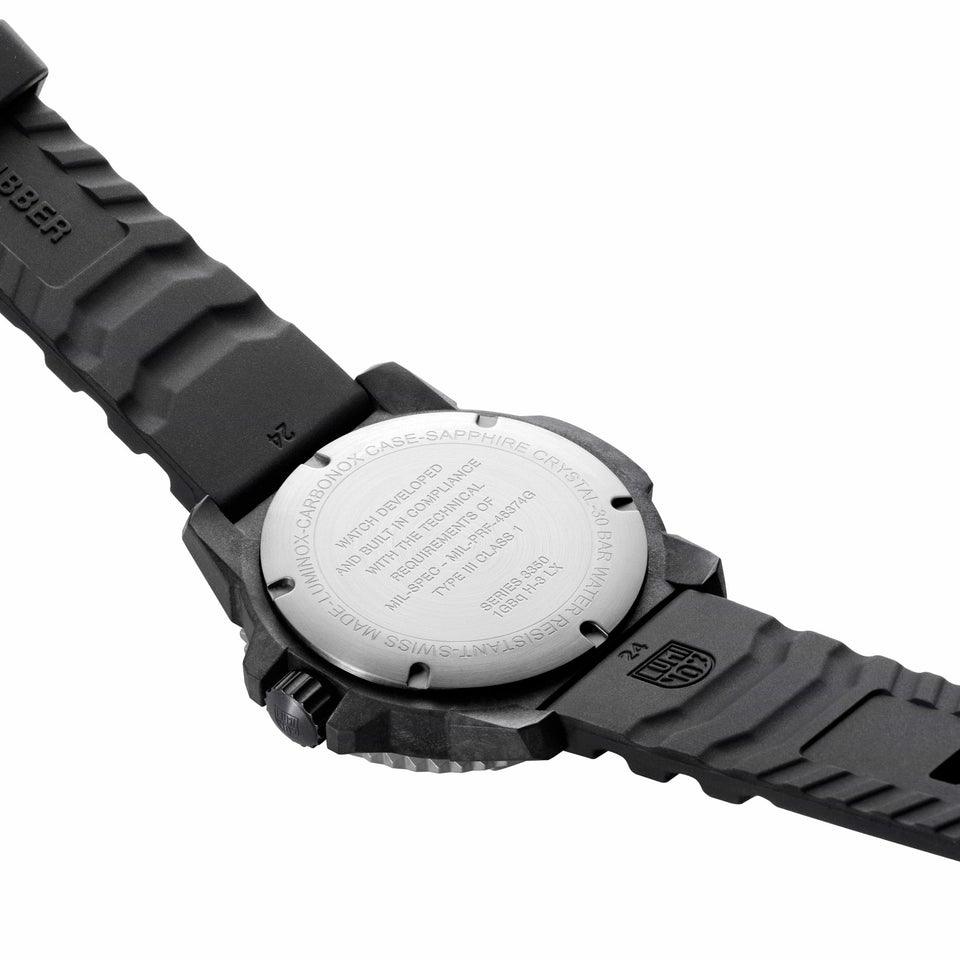 Luminox Men's MIL-SPEC 46mm Black Rubber Military Watch