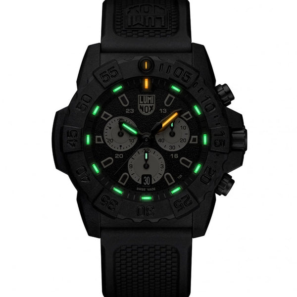 Luminox Men's Navy SEAL Black & Sand Chronograph Watch