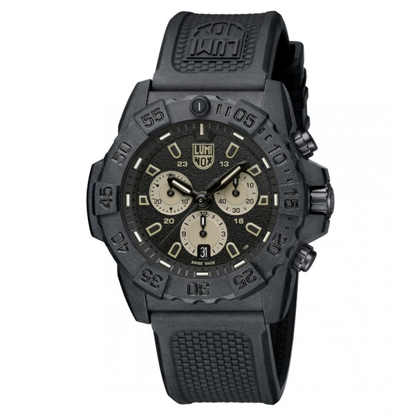 Luminox Men's Navy SEAL Black & Sand Chronograph Watch