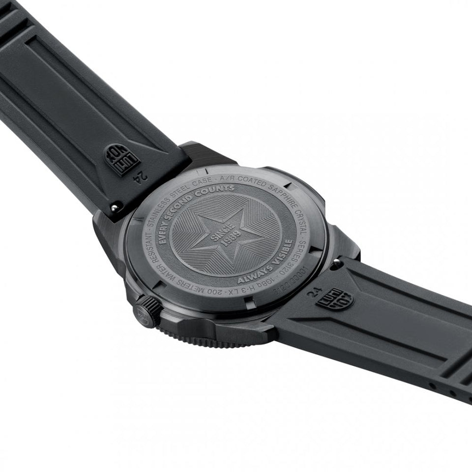 Luminox Men's Pacific Diver 44mm Red Dial Rubber Strap Watch