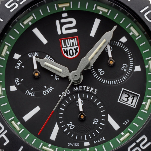 Luminox Men's Pacific Diver Chrono Green Rubber Strap Watch