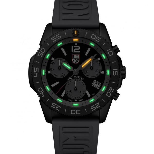 Luminox Men's Pacific Diver Chrono Green Rubber Strap Watch