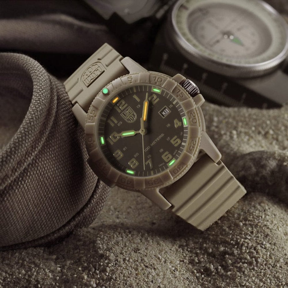 Luminox Men's Sand Leatherback Sea Turtle 44mm Rubber Strap Watch
