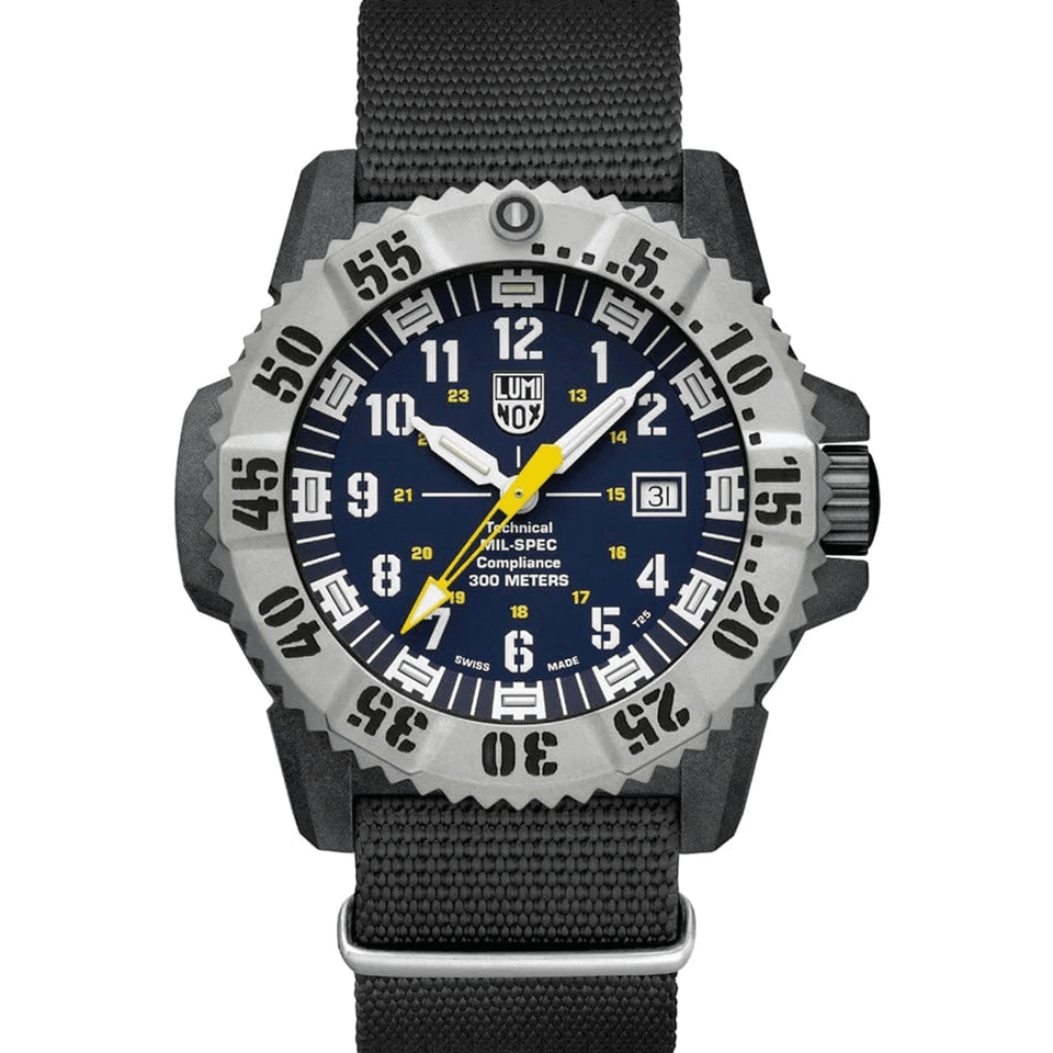 Luminox MIL-SPEC 3350 Series Blue Dial Rubber Strap Watch