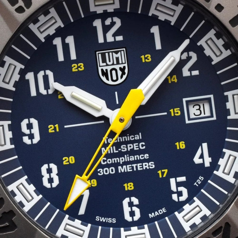 Luminox MIL-SPEC 3350 Series Blue Dial Rubber Strap Watch