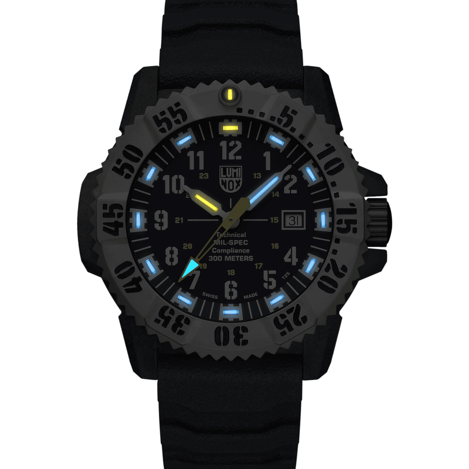 Luminox MIL-SPEC 3350 Series Blue Dial Rubber Strap Watch