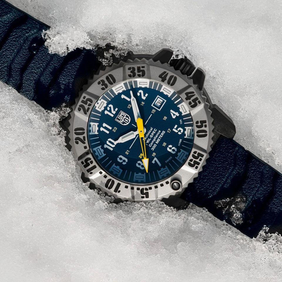 Luminox MIL-SPEC 3350 Series Blue Dial Rubber Strap Watch
