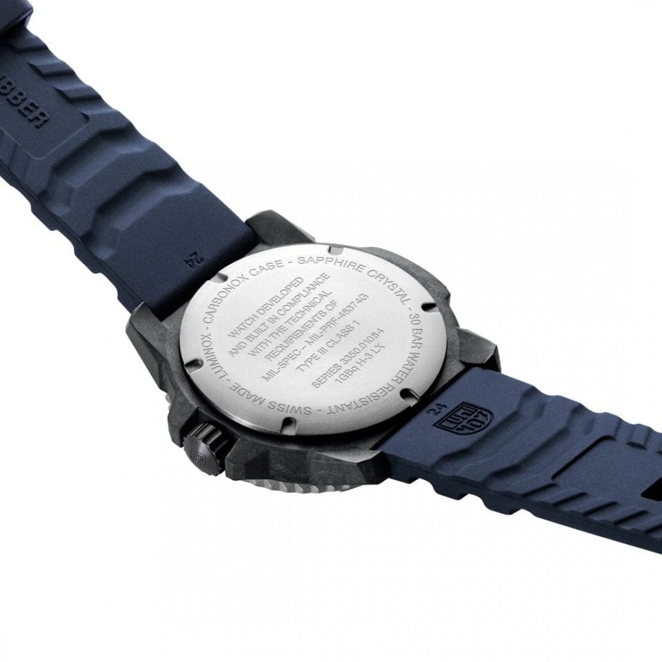 Luminox MIL-SPEC 3350 Series Blue Dial Rubber Strap Watch