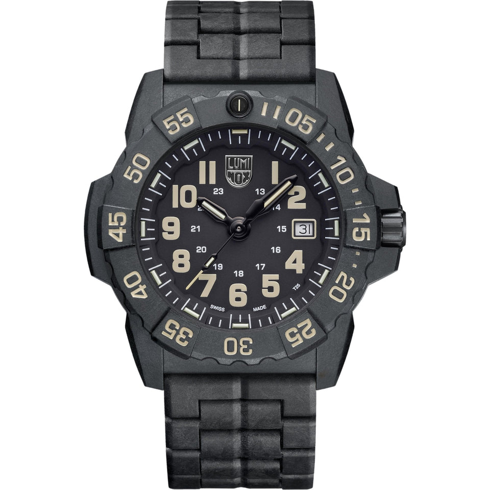 Luminox Navy SEAL 3500 Series 45mm Rubber Strap Watch