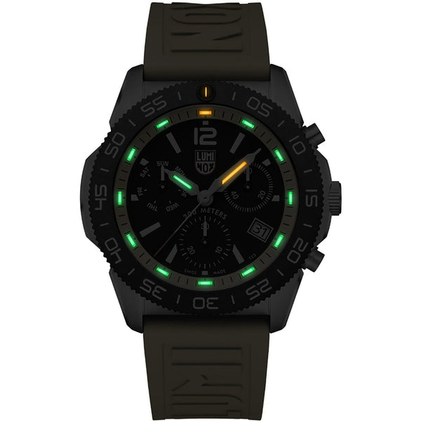 Luminox Pacific Diver 44mm Men's Yellow Chronograph Watch