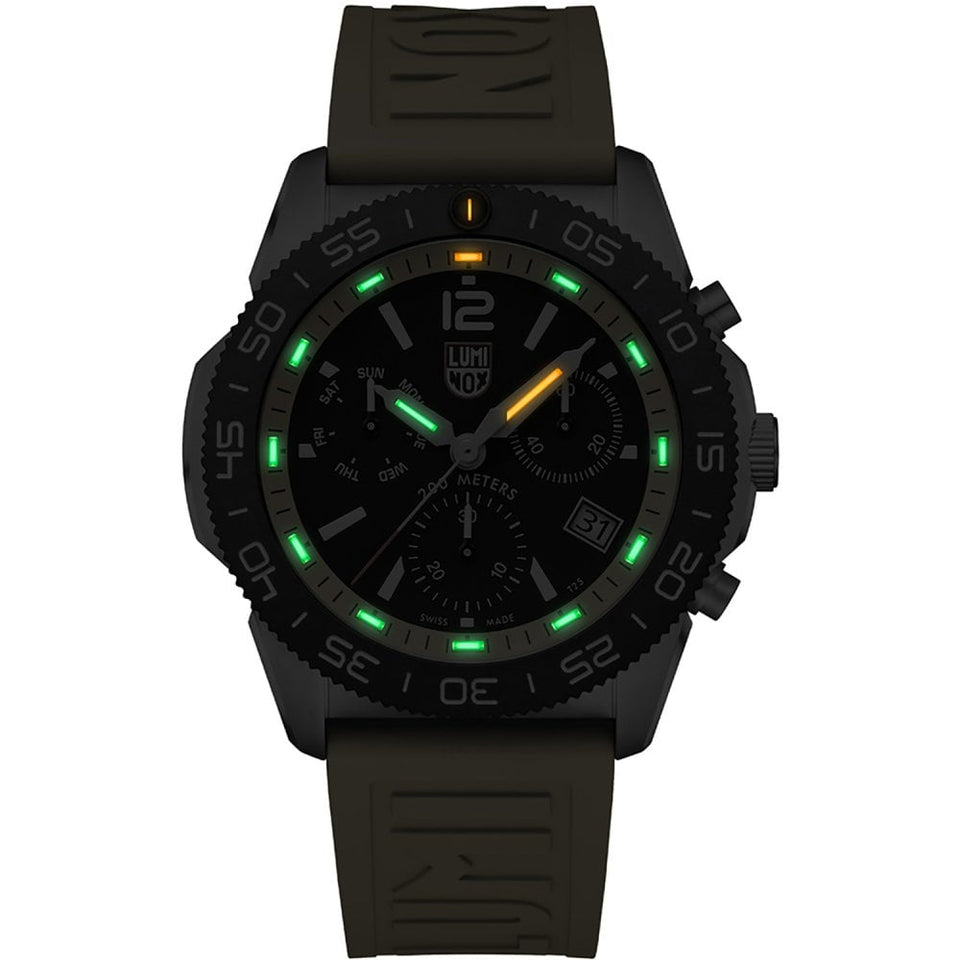 Luminox Pacific Diver 44mm Men's Yellow Chronograph Watch