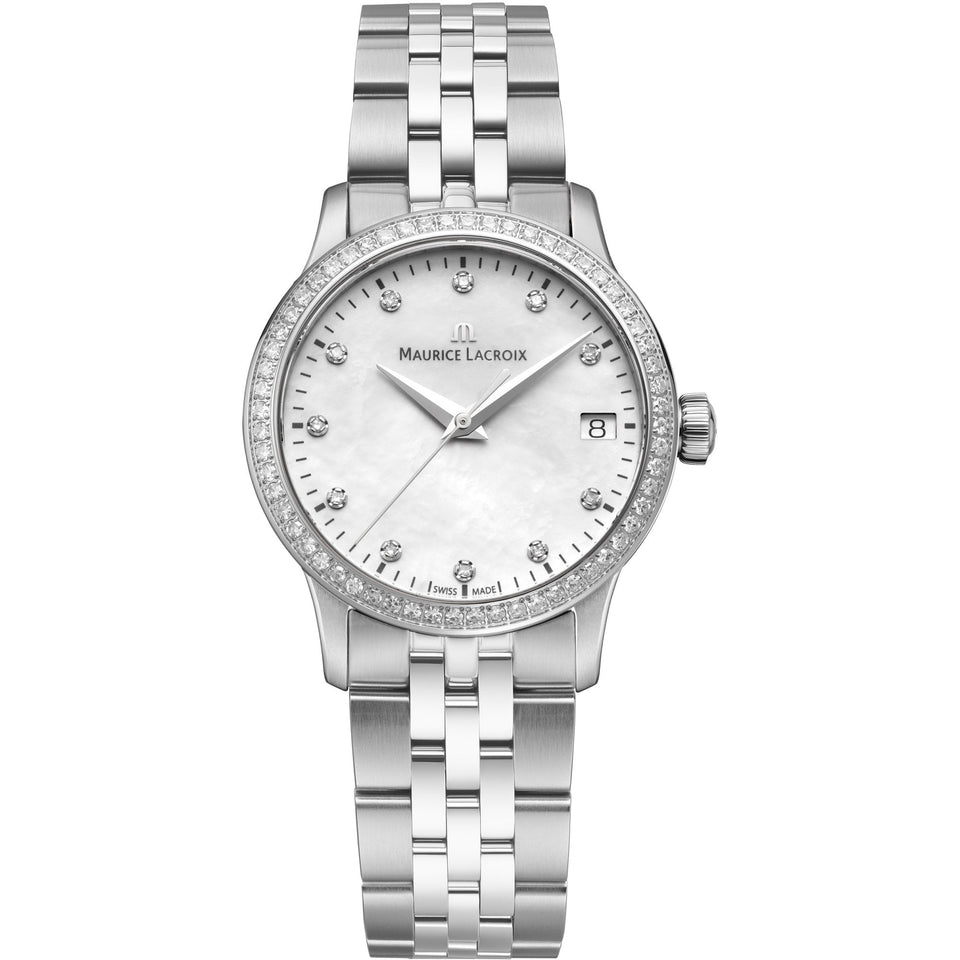 Maurice Lacroix Ladies 1975 33mm Mother of Pearl Diamond Set Watch