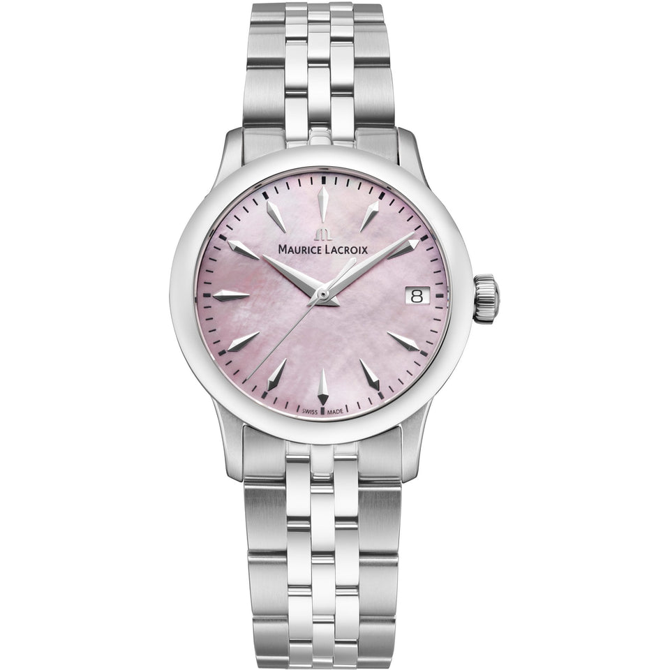 Maurice Lacroix Ladies 1975 33mm Pink Mother of Pearl Bracelet Watch