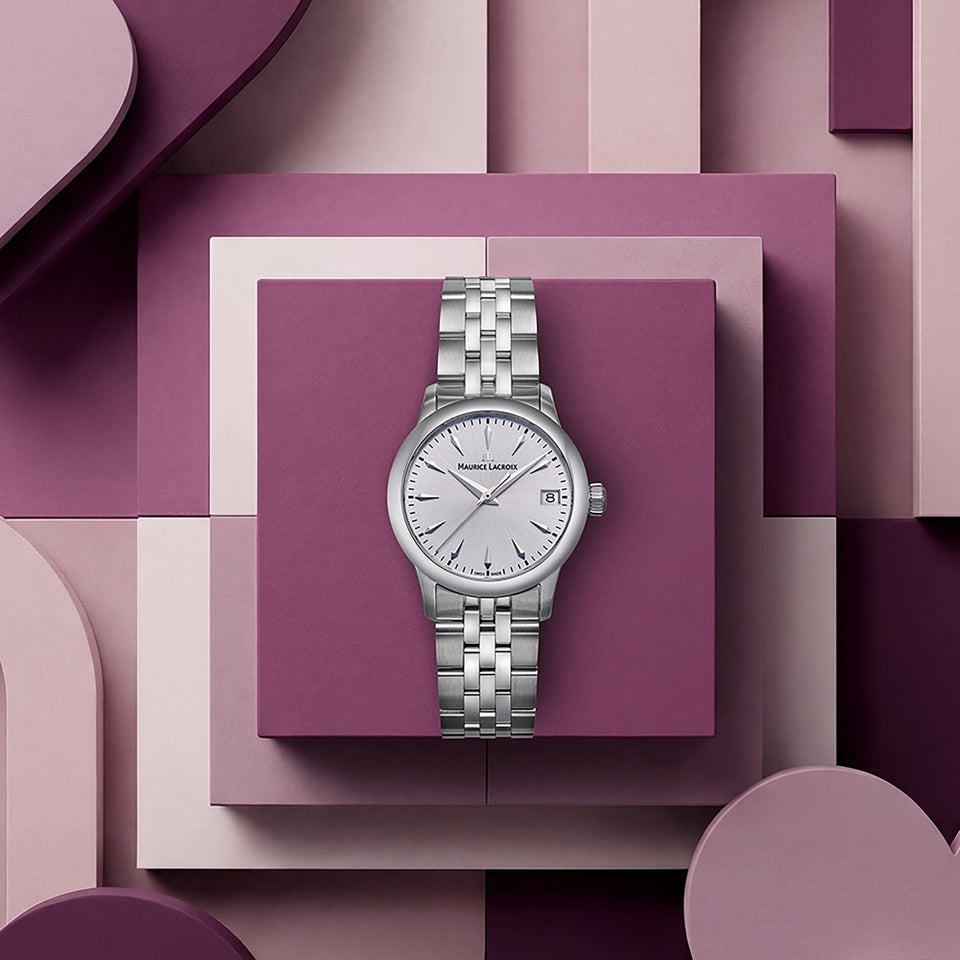 Maurice Lacroix Ladies 1975 33mm Silver Dial Bracelet Watch