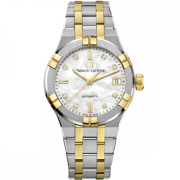 Maurice Lacroix Ladies AIKON Diamond Automatic Two Tone Watch | 35mm