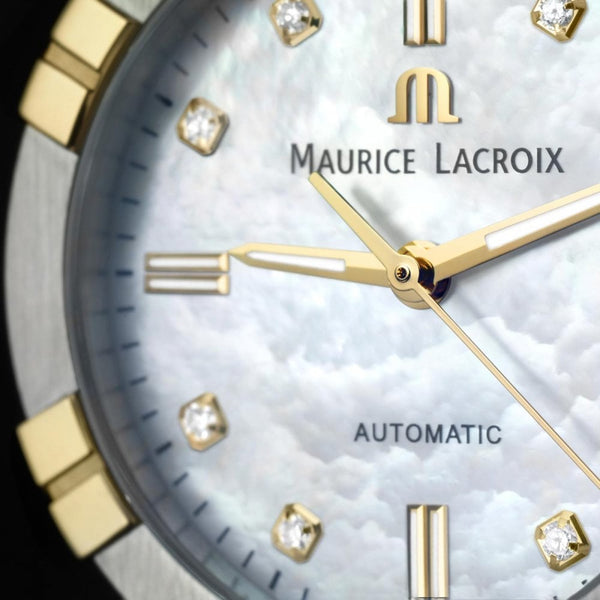 Maurice Lacroix Ladies AIKON Diamond Automatic Two Tone Watch | 35mm
