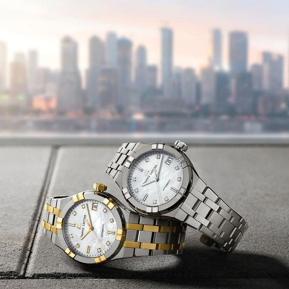 Maurice Lacroix Ladies AIKON Diamond Automatic Two Tone Watch | 35mm