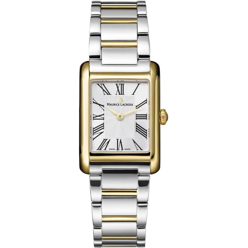 Maurice Lacroix Ladies Fiaba Square 24mm Two Tone Watch