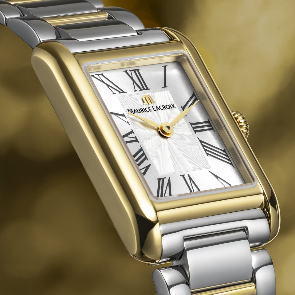 Maurice Lacroix Ladies Fiaba Square 24mm Two Tone Watch
