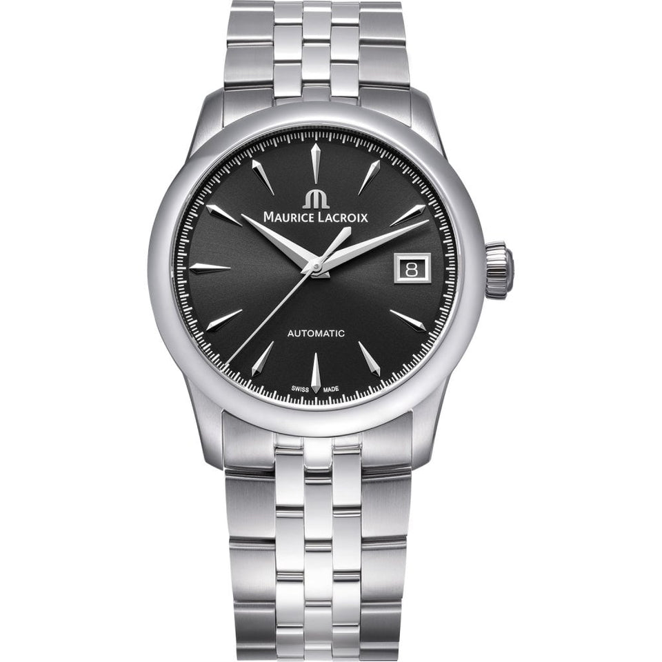 Maurice Lacroix Men's 1975 36mm Automatic Black Dial Watch