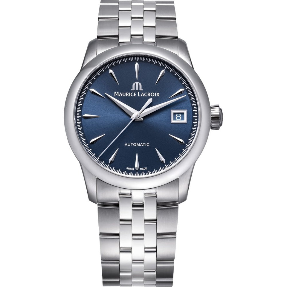 Maurice Lacroix Men's 1975 36mm Automatic Blue Dial Watch